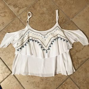Off the Shoulder Pattern Tank Top
